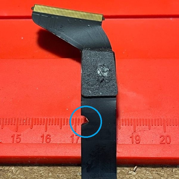 damaged ribbon cable